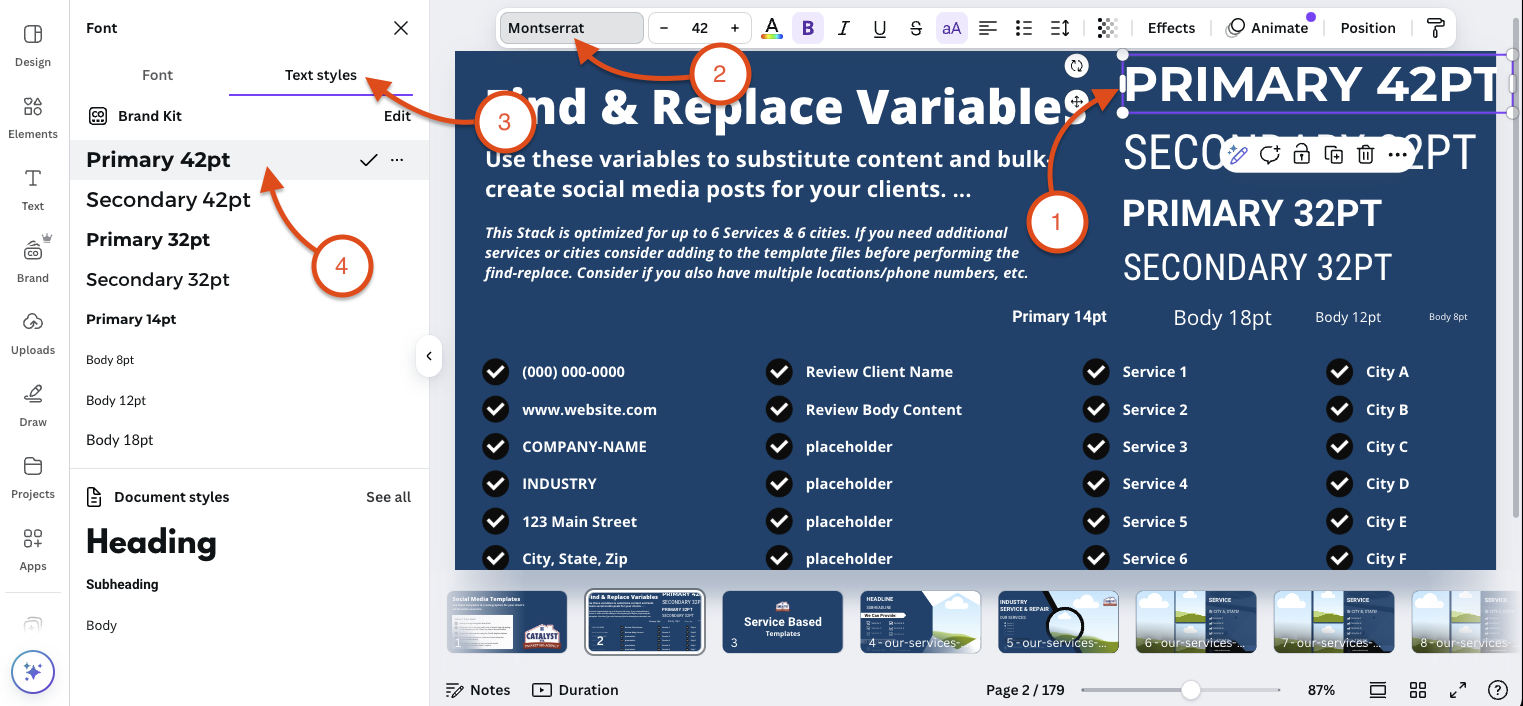 Copying Font To Your Slides